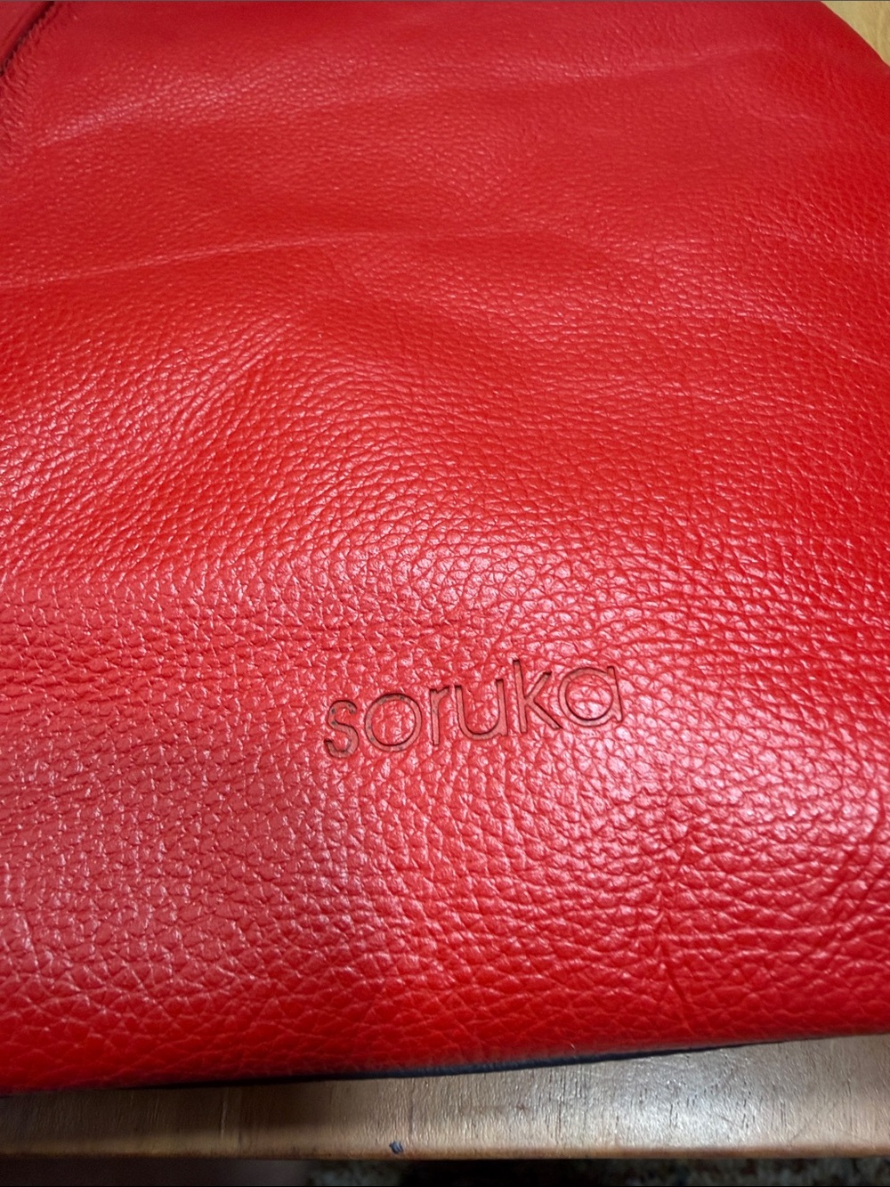 Soruka Minimalist 2010’s Colorblock Genuine Leather Hobo Bag EUC - Picture 12 of 12